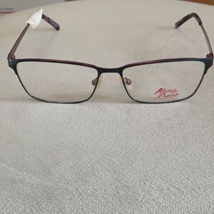 COPY - NWT ALICE FRANK AF309 BLK 140 55 15 MAGENTA/BLACK EYEWEAR GLASSES FRAMES…
